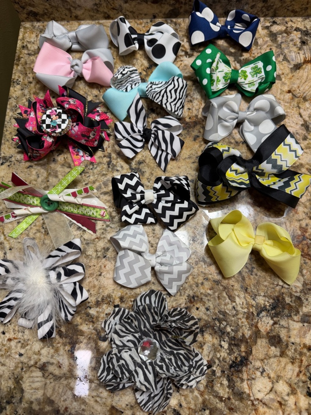 Assorted Kids Hair Bows - Multi Color Lot